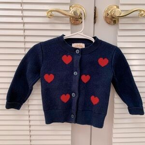 TBBC Beaufort Bonnet Cardigan with Heart Elbow Patches - 18-24M